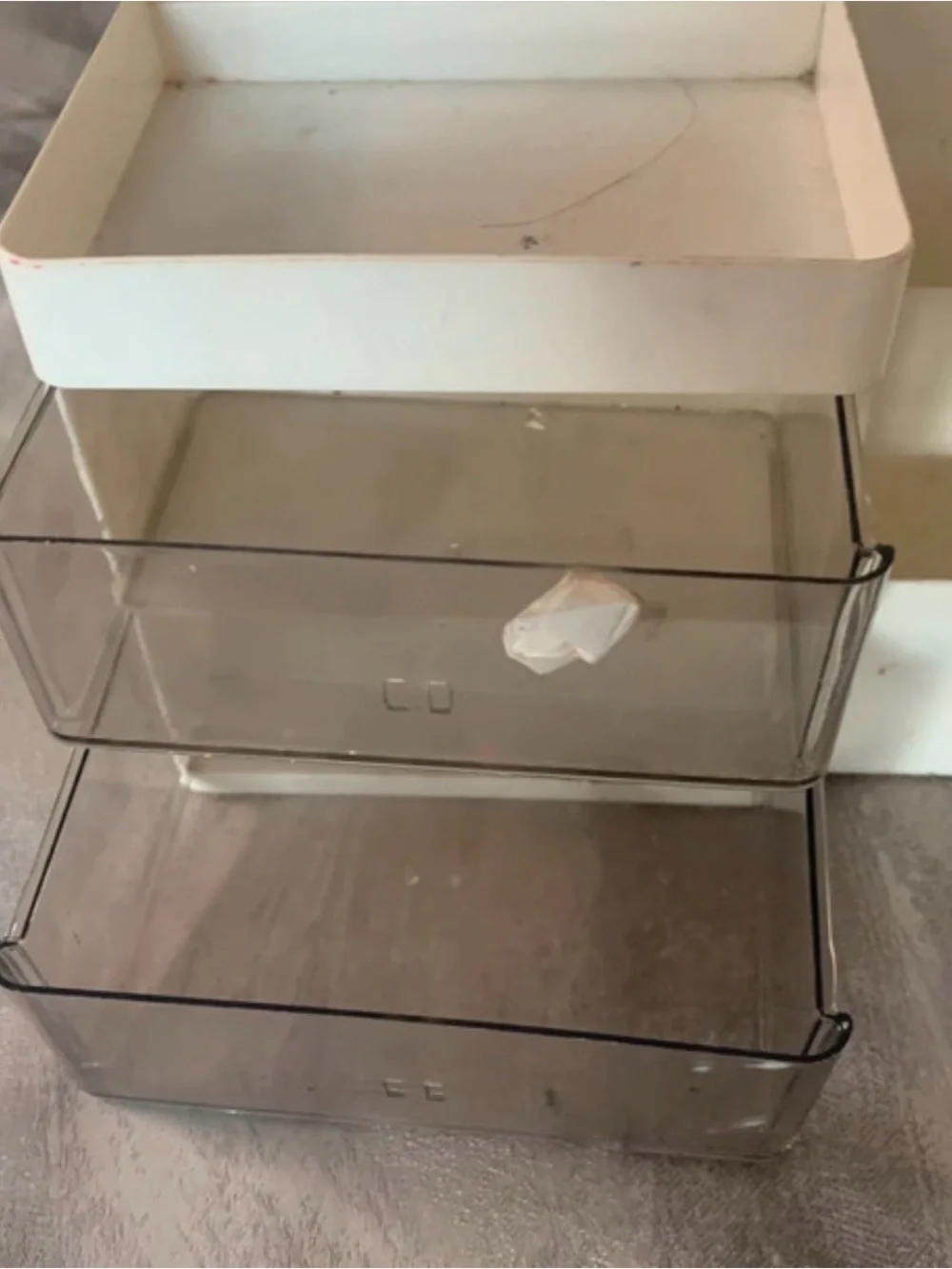 White Plastic Drawer Organizer Tray for Home Storage & Organization